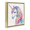 Stupell Industries Enchanted Rainbow Mane Unicorn Floating Frame, design by Creative Studio